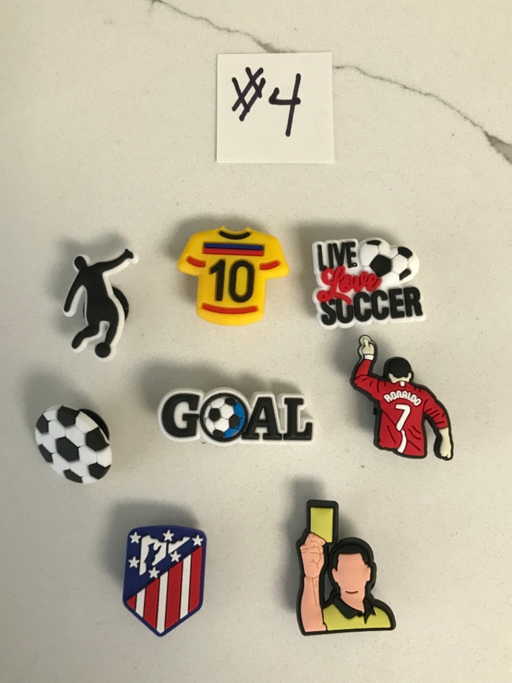 Crocs Charms Soccer # 4 Variety 8 piece Set New FIFA 2026